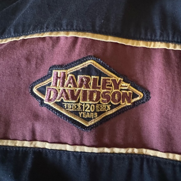 Harley-Davidson® Men's 120th Anniversary Mechanic Shirt - Black - Picture 6 of 7